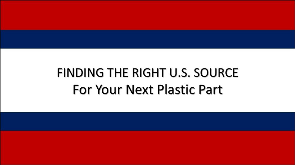Finding the right source for your next plastic part - PRI
